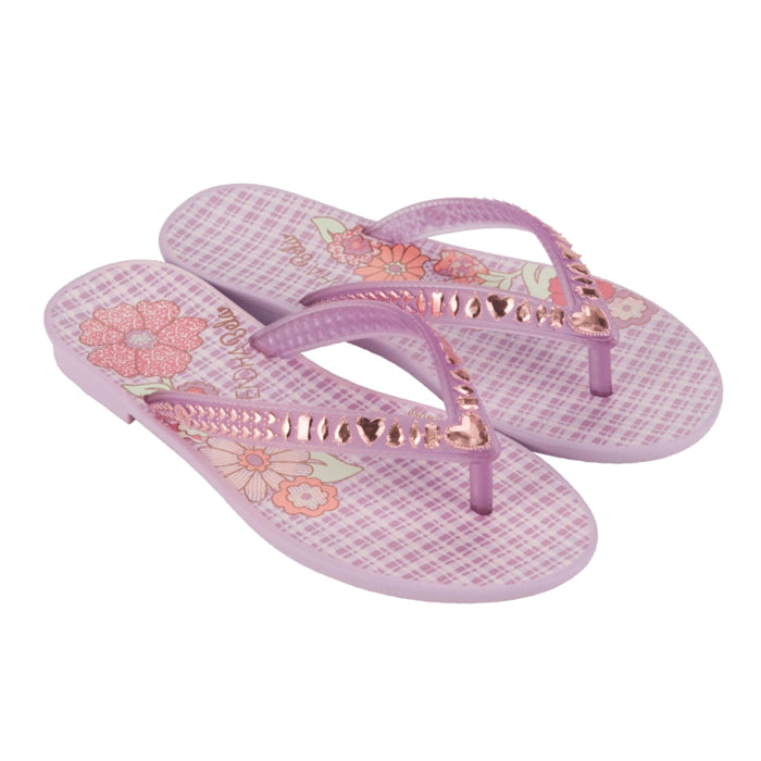 Grendha Bela Cacau Amor Rast Kids Light Pink Flowers