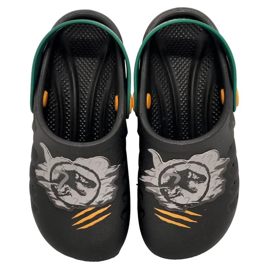 JURASSIC BITE BABUCH KIDS BLACK/GREEN